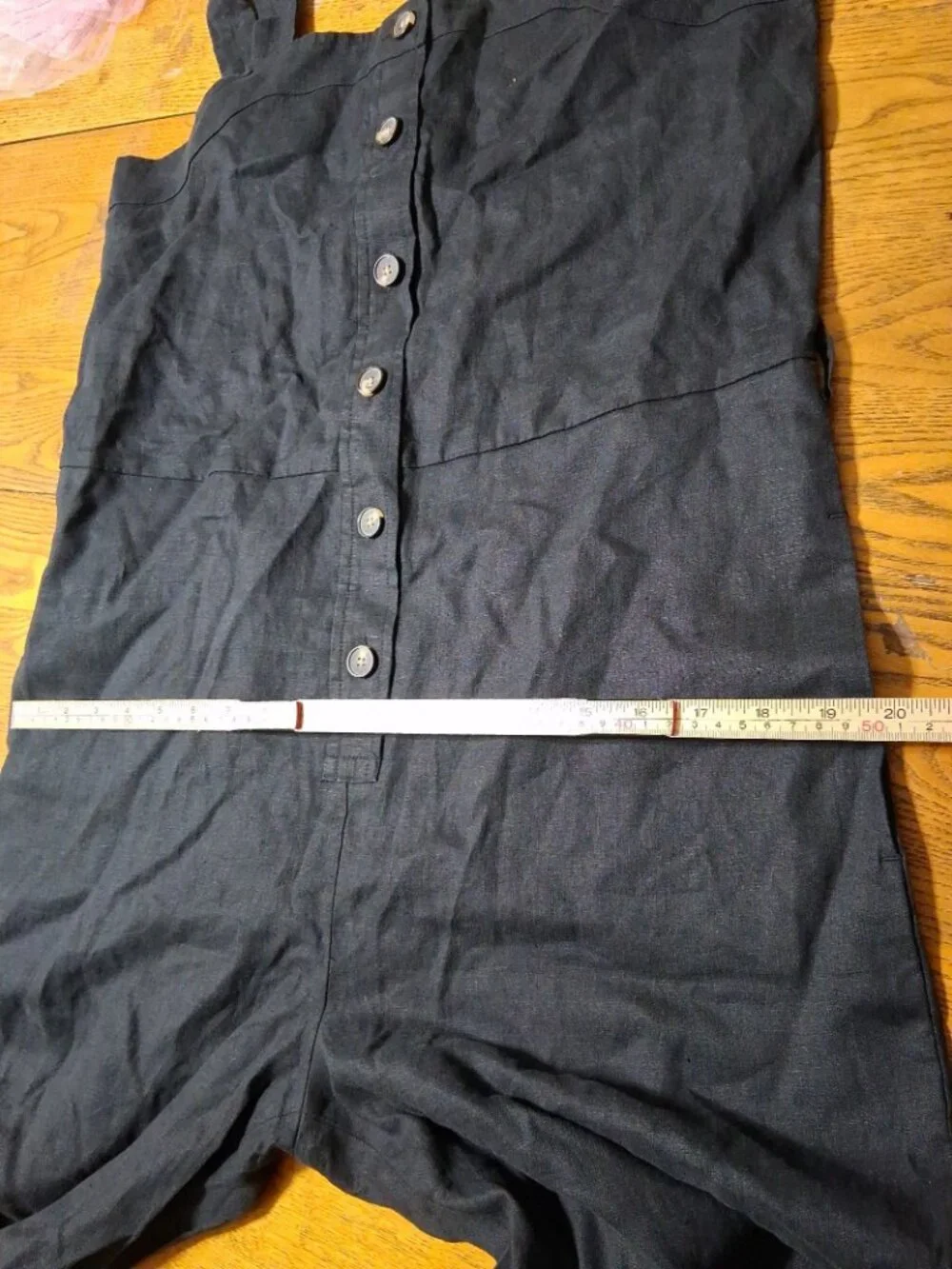 NEW EVERLANE WOMEN LINEN JUMPSUIT BLACK 8 NEW